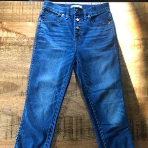 Madewell high rise skinny jeans
